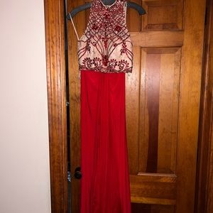 Sherri Hill two-piece prom gown